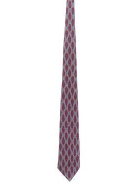 Vintage 70s Ladybug Label Navy Red Polyester Knit Wide Tie 4” x 57”